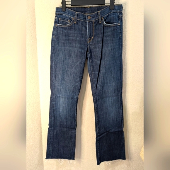 COH Kelly #001 Low Waist Bootcut Raw Hem Jeans - Picture 1 of 9